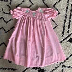 Girls smocked dress